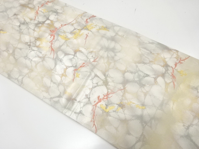 JAPANESE KIMONO FUKURO OBI / SILK / WOVEN KASAMATSU